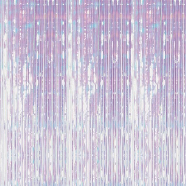 Iridescent Party Backdrop- Cute! - See more iridescent hologram party ideas on B. Lovely Events