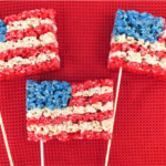 America Flag 4th of July Rice Crispies - See all 8 AWESOME 4th of July Rice Krispy ideas on B. Lovely Events!