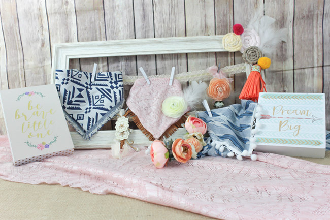 BOHO baby gift ideas - See how to make these lovelies on B. Lovely Events