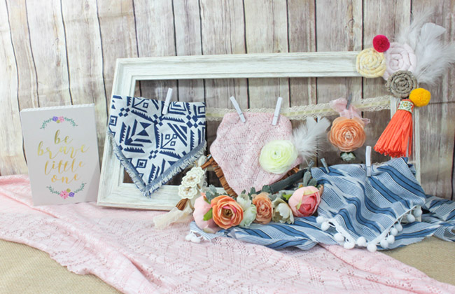 BOHO baby gift ideas - See how to make these lovelies on B. Lovely Events