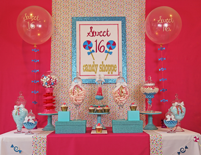 Candy themed GIrls birthday party