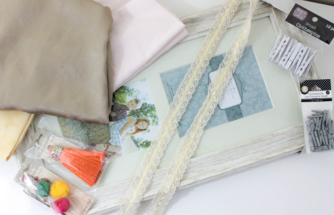 DIY Accessory Frame- Learn how to make this in a few easy steps on B. Lovely Events