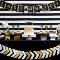 Love this black and Gold Graduation party!- See more graduation Party ideas on B. Lovely Events