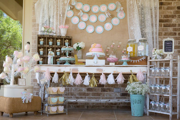 Shabby Chic Girls Birthday party