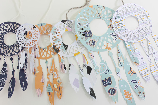 DIY Dream catcher Mobile- Learn how to make it on B. Lovely Events