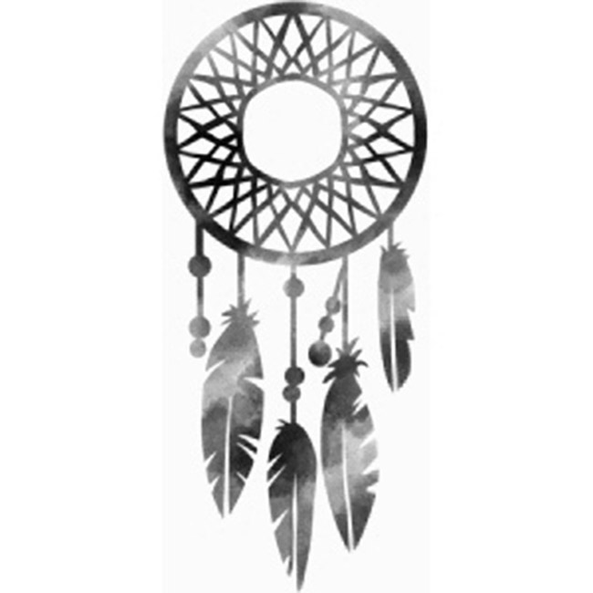 Dreamcatcher silhouette - Learn how to make a DIY dream catcher mobile on B. Lovely Events