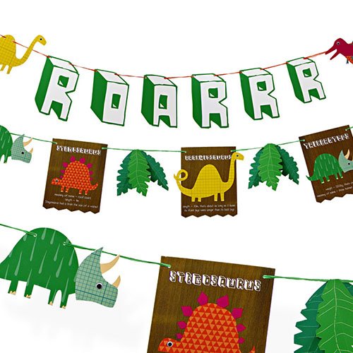 Love this dinosaur party garland