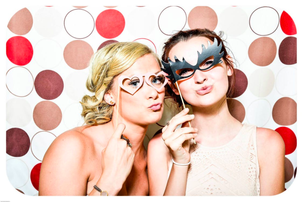 Wedding photo booth fun