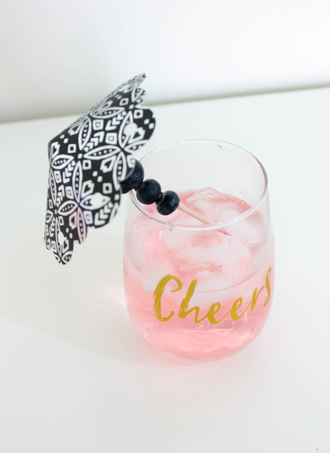 DIY Drink Umbrellas! Learn how to make them on B. Lovely Events! 