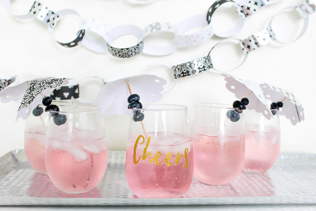 DIY Drink Umbrellas! Learn how to make them on B. Lovely Events! SO cute!