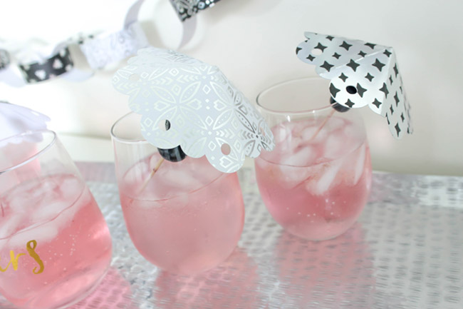 DIY Drink Umbrellas! Learn how to make them on B. Lovely Events! Adorable!