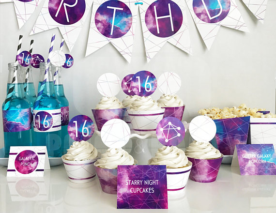 Fun printable galaxy party set! - See more Space, Star and Galaxy party Ideas on B. Lovely Events