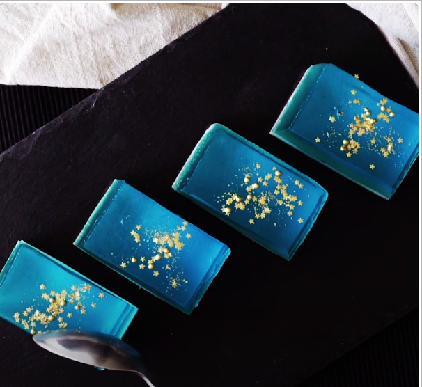 Galaxy mini jellies!- See more Space, Star and Galaxy party Ideas on B. Lovely Events