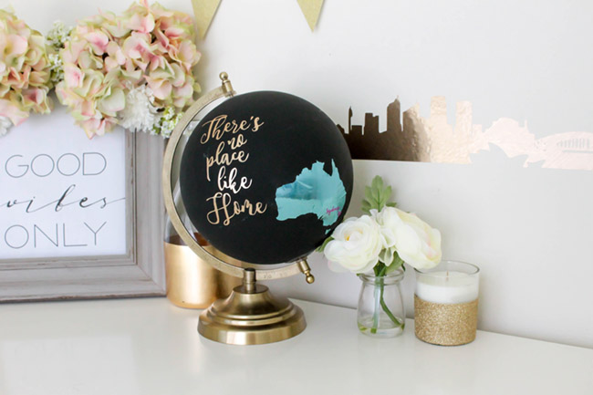 DIY Australian Home Decor- There is No place like home- See how to make this and more on B. Lovely Events!