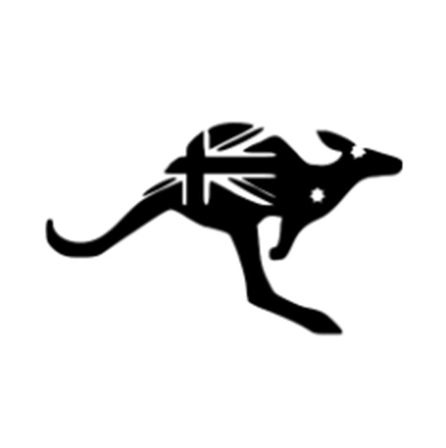 Kangaroo Australian Flag Template