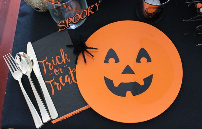 Halloween Tablescape Placesetting- so fun! - See All Of The Lovely Details On B. Lovely Events