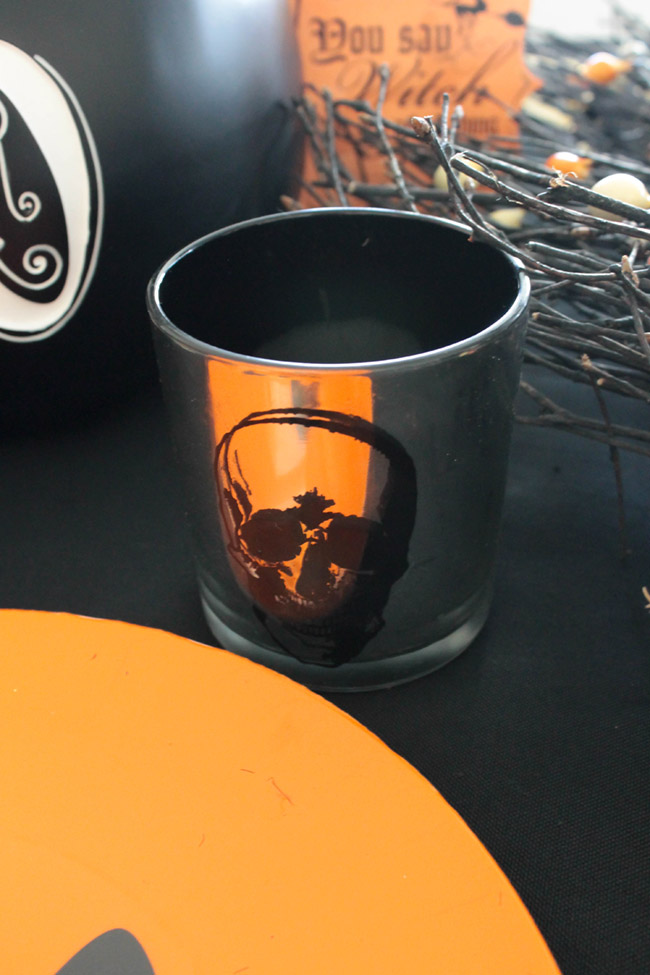 Love these Halloween votive candles- See All Of The Lovely Details On B. Lovely Events