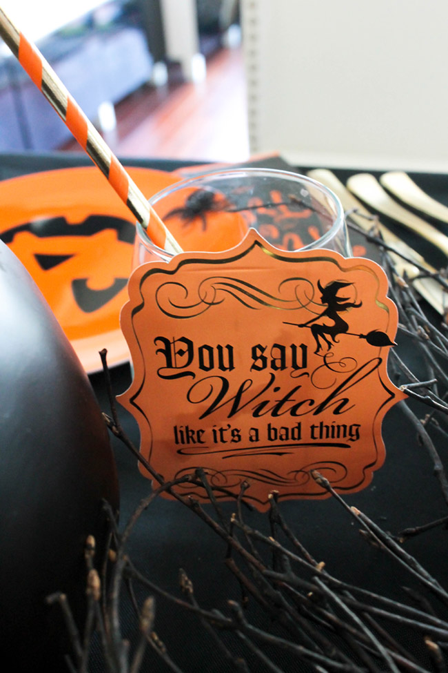 Love these Halloween wine glasses! - See All Of The Lovely Details On B. Lovely Events