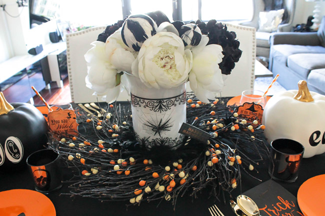 Love this Halloween Tablescape!- See All Of The Lovely Details On B. Lovely Events