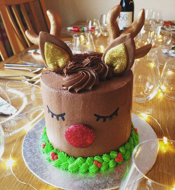 eek! This reindeer cake has my heart- See more of our new obsession on B. Lovely Events!