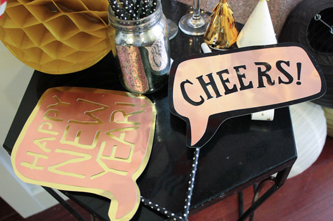 New Year's Eve Photo Booth Props - B. Lovely Events