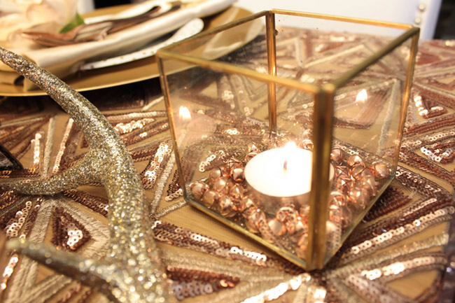 New Year's Eve Tablescape Votive candles- B. Lovely Events