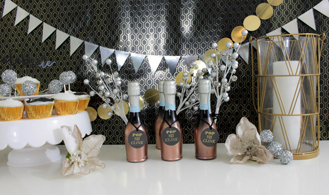 New Years eve Champagne favors - B. Lovely Events