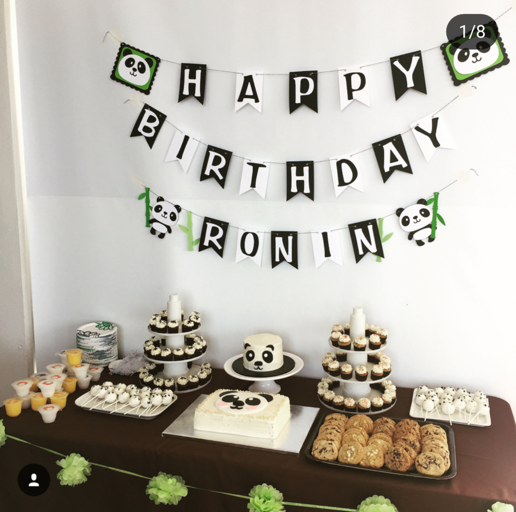Love the simple details of this panda party -See more Panda Party ideas on B. Lovely Events