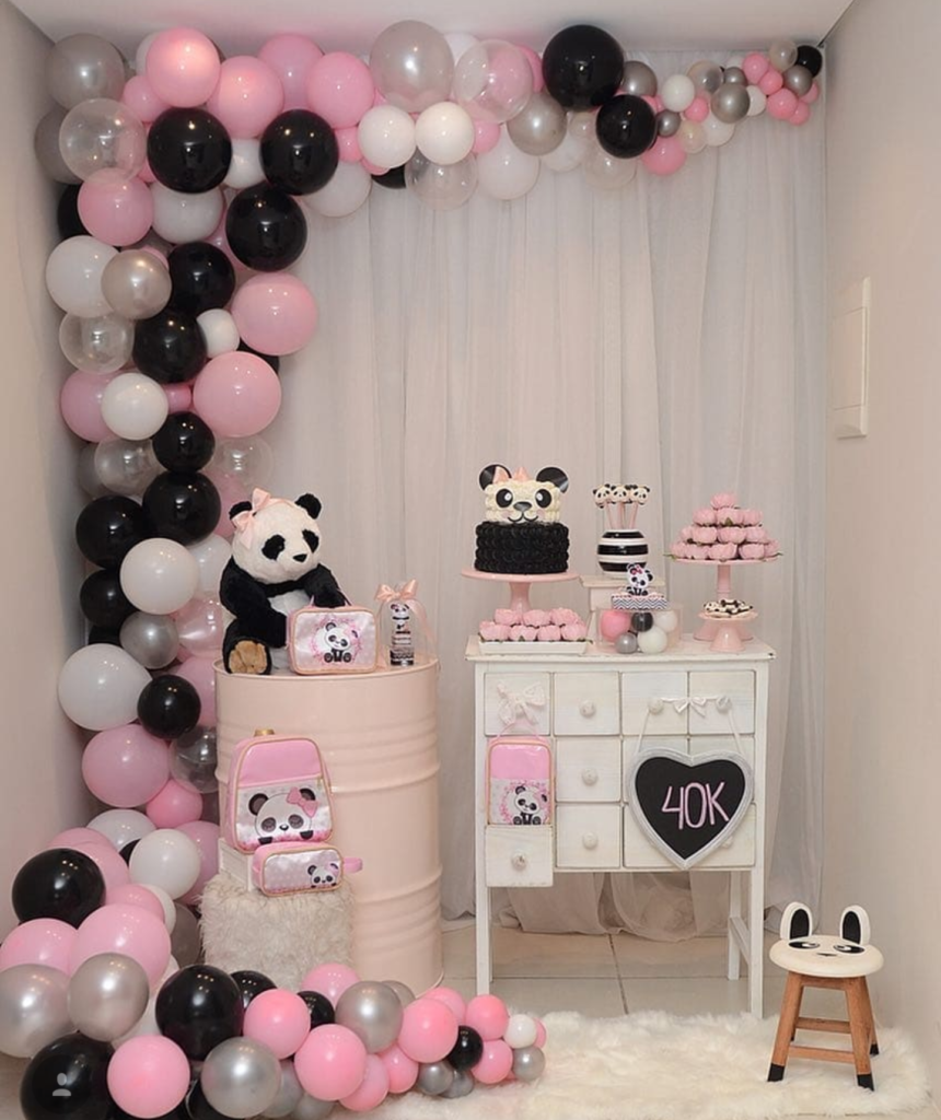 such a cute pink panda party -See more Panda Party ideas on B. Lovely Events