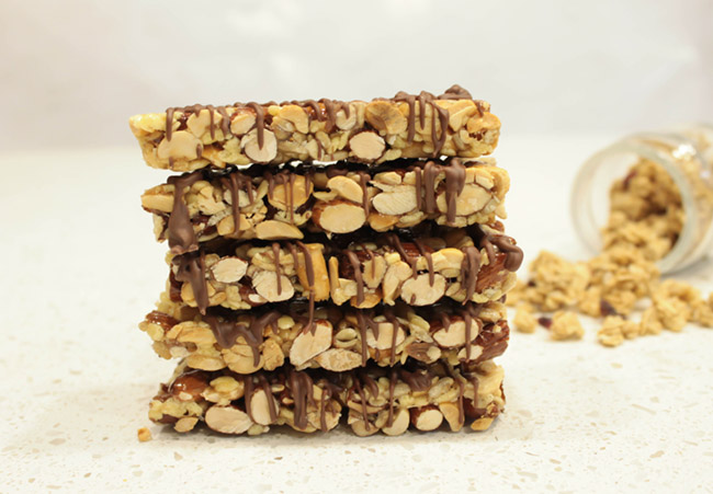 DIY Granola Bars- Get the recipe on B. Lovely Events