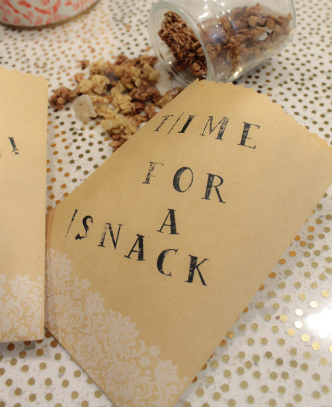 Granola Bite bags - B. Lovely Events