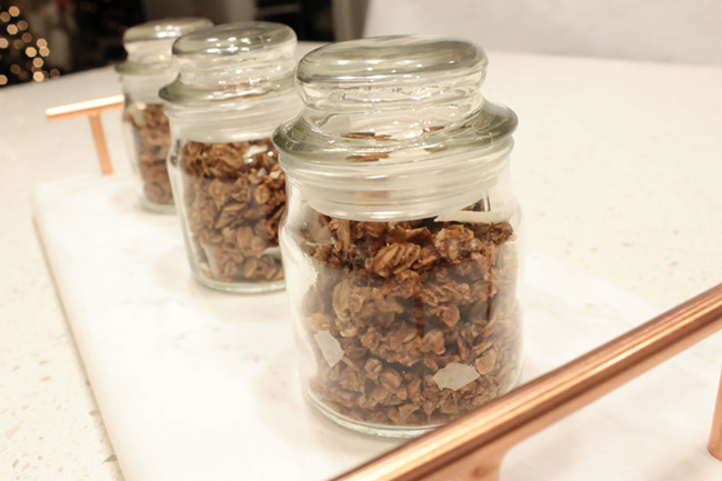 Granola jars granola gifts- B. Lovely Events