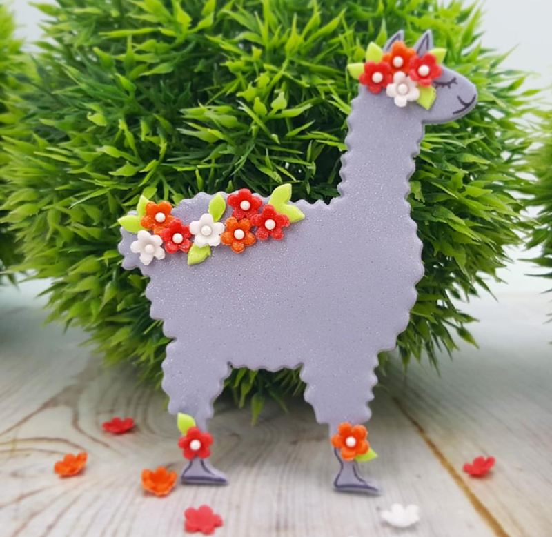 I love this cute llama cookie! - See more llama party love on B. Lovely Events