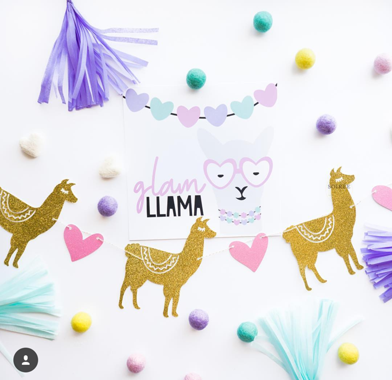 I want a glam llama for my party! - See more llama party love on B. Lovely Events