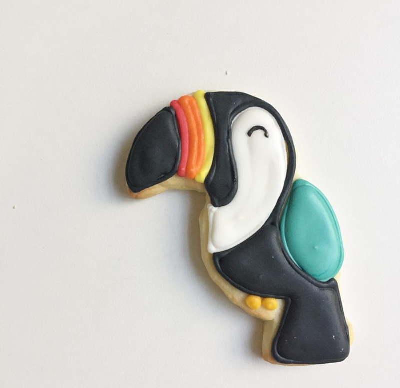 Cute toucan cookies! - See More Toucan Party Ideas at B. Lovely Events
