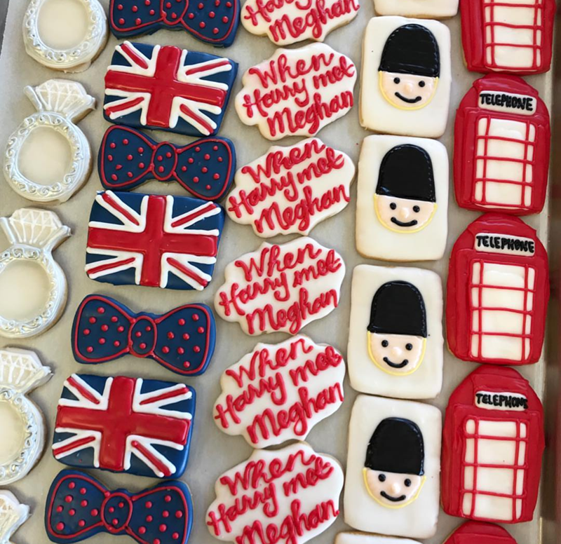 I love these royal wedding cookies! - See More Royal Wedding Lovlieness at B. Lovely Events #royalwedding #partyplanning #partythemes