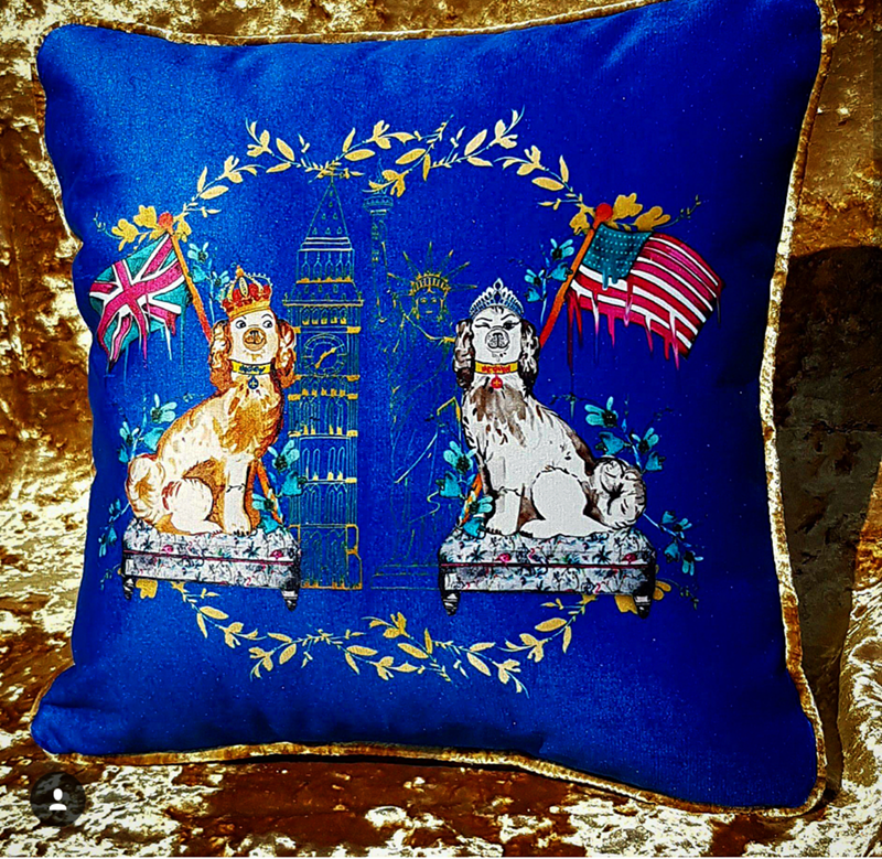 I love this royal wedding pillow!- See More Royal Wedding Lovlieness at B. Lovely Events #royalwedding #partyplanning #partythemes