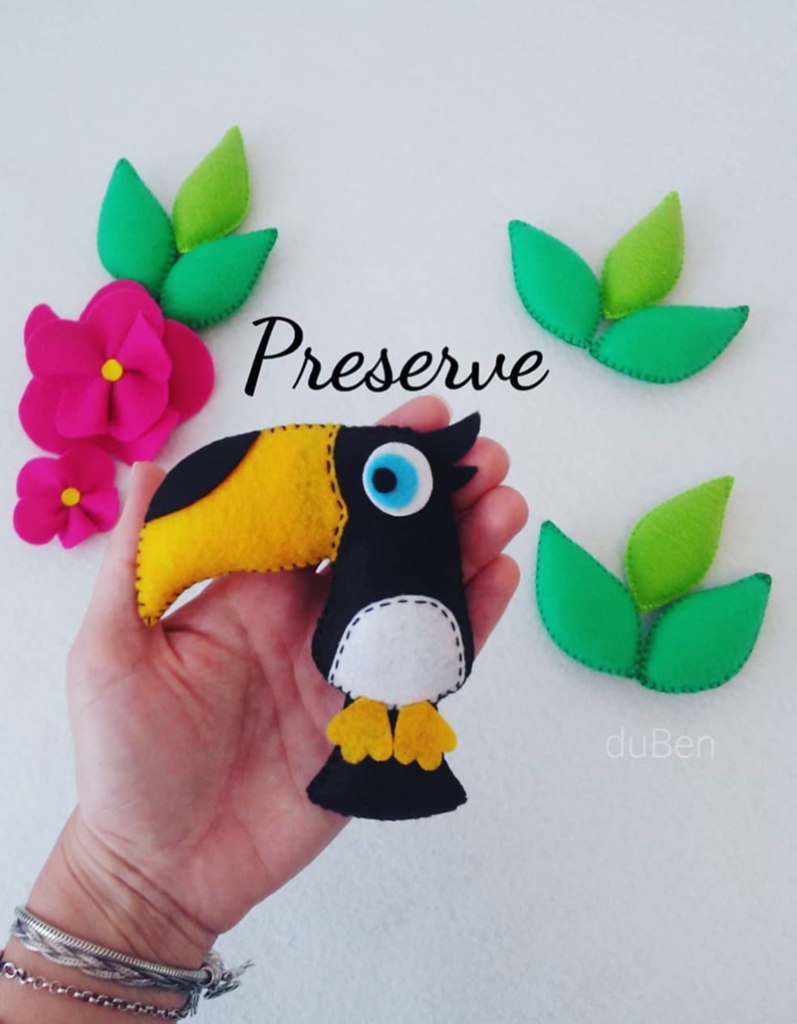 Love this handmade toucan - See More Toucan Party Ideas at B. Lovely Events