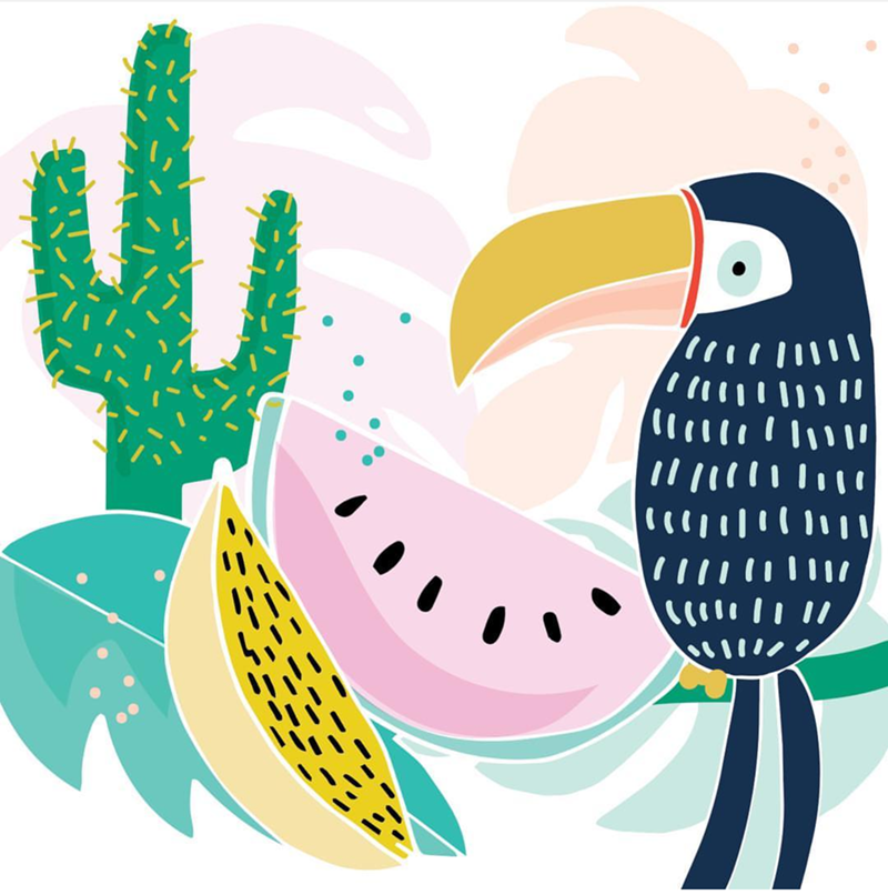 Love this toucan graphic design - See More Toucan Party Ideas at B. Lovely Events