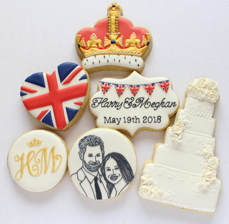 The best Harry And Meghan cookies ever! - See More Royal Wedding Lovlieness at B. Lovely Events #royalwedding #partyplanning #partythemes