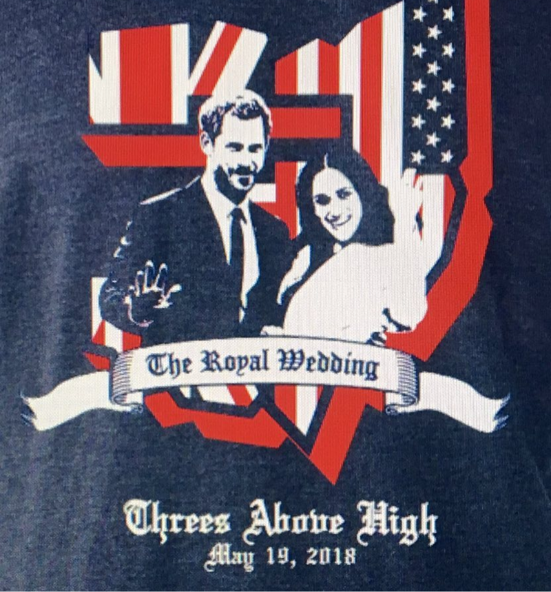 What a fun royal wedding shirt - See More Royal Wedding Lovlieness at B. Lovely Events #royalwedding #partyplanning #partythemes