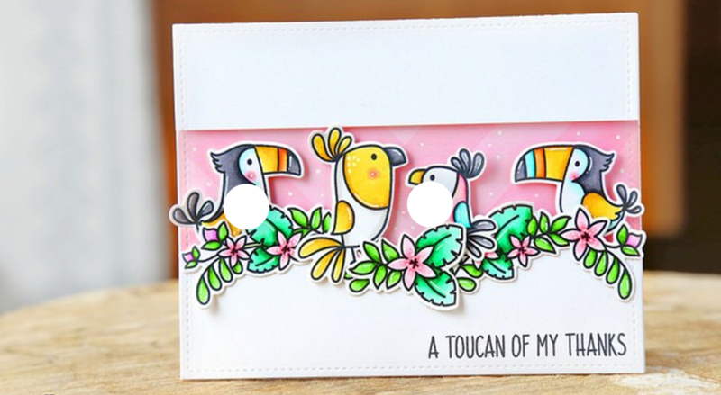 too cute toucan card! - See More Toucan Party Ideas at B. Lovely Events