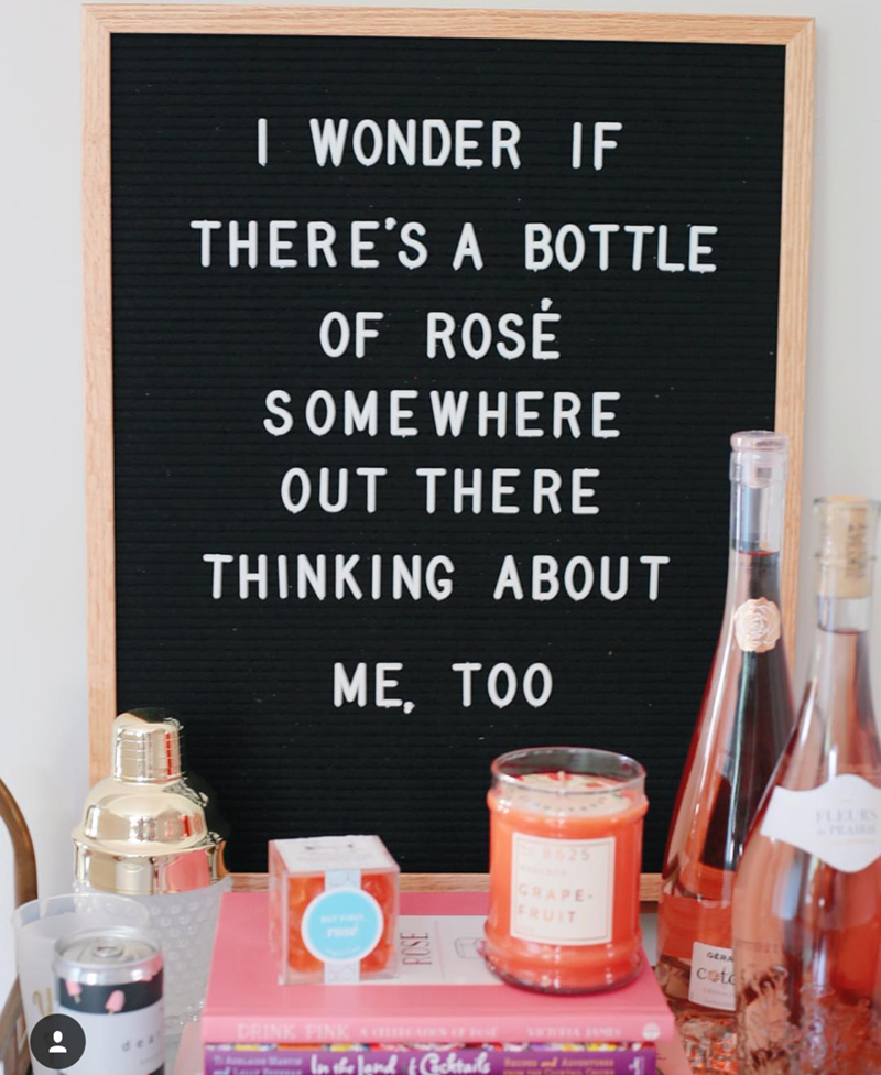 National Rosé Day sign! amazing - See our favorite Rosé Party Ideas on B. Lovely Events!