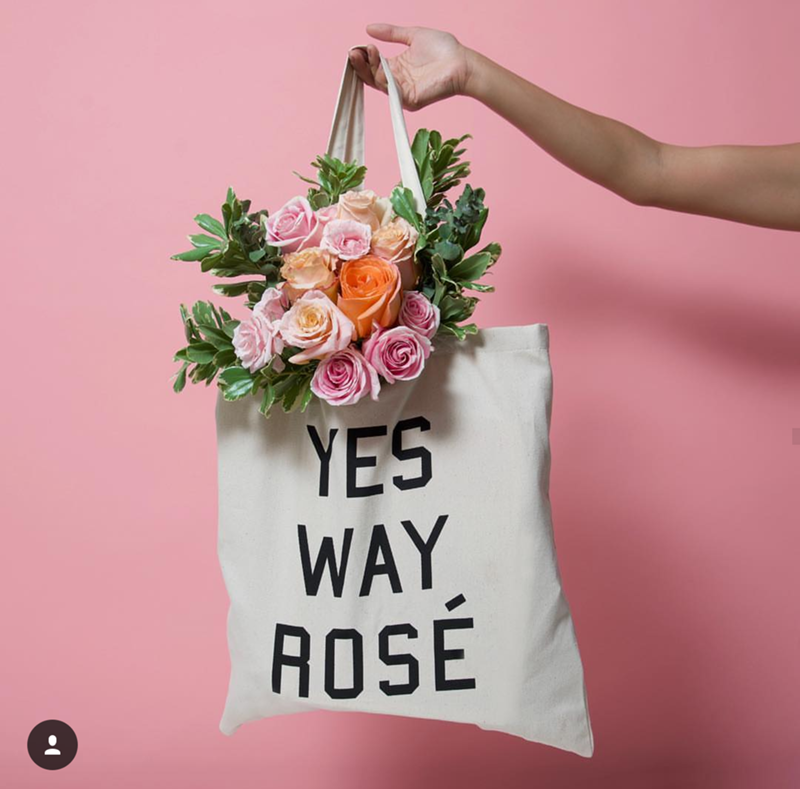 Rosé Day Tote- See our favorite Rosé Party Ideas on B. Lovely Events!