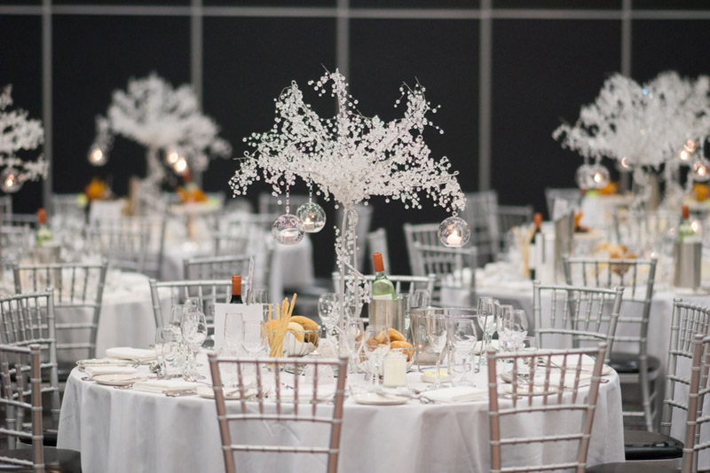 Crystal Tree Wedding Centerpiece {Real Wedding} Katrina & Leigh's Gorgeous Firework Wedding - See the details on B. Lovely Events