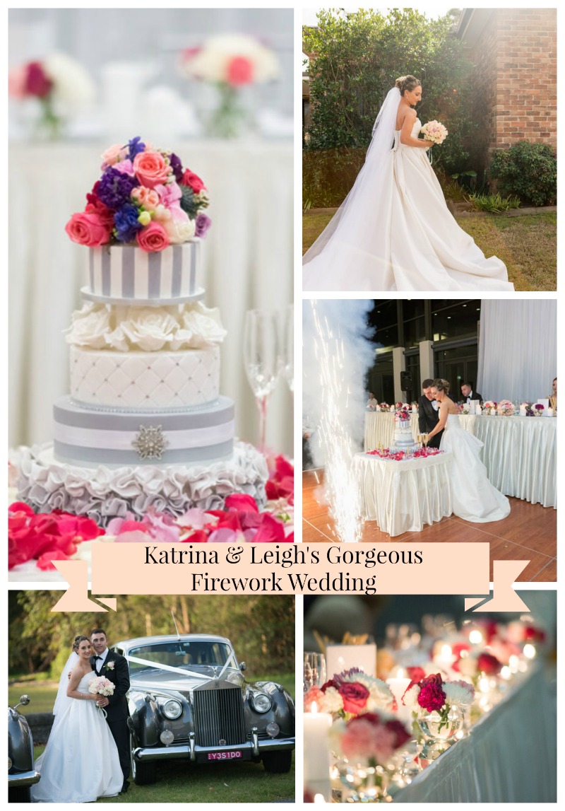 {Real Wedding} Katrina & Leigh's Gorgeous Firework Wedding- See the details on B. Lovely Events