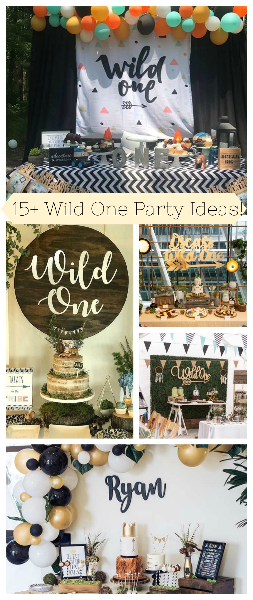 15+ Wild One Party Ideas on B. Lovely Events!- #wildone #firstbirthday #Birthdaytheme #birthdayparty