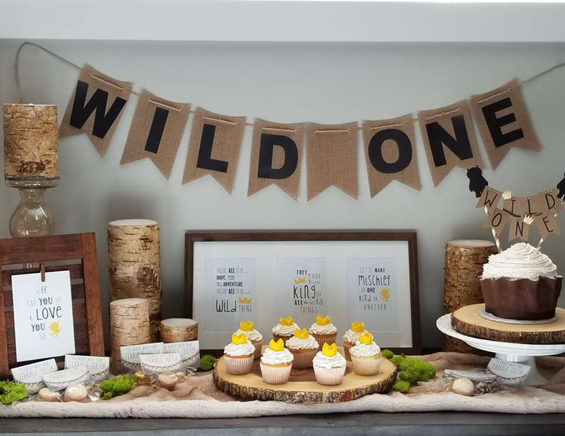 Fun and rustic wild one party! - See More Wild One Party Ideas and Inspirations On B. Lovely Events! #birthday #birthdayparty #kidsparty #1stbirthday
