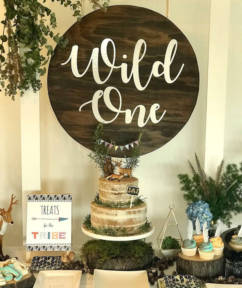 Love this Wild One Party sign! - See More Wild One Party Ideas and Inspirations On B. Lovely Events! #birthday #birthdayparty #kidsparty #1stbirthday