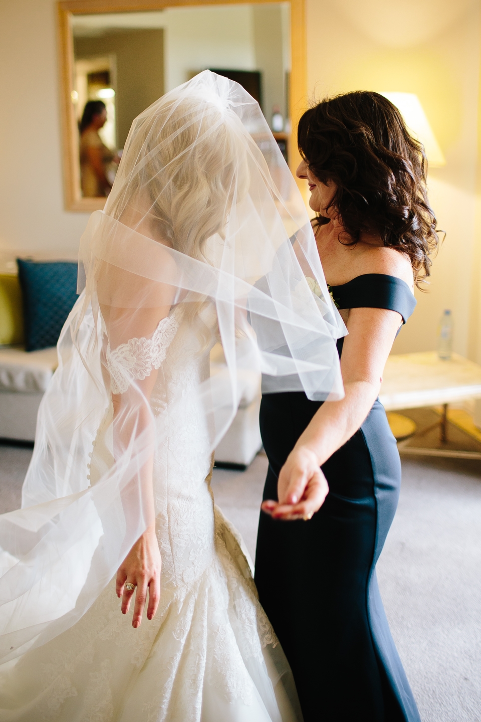 Bec & Callum Real Wedding - Mom and daughter shot #wedding #weddingphotos #momanddaughter